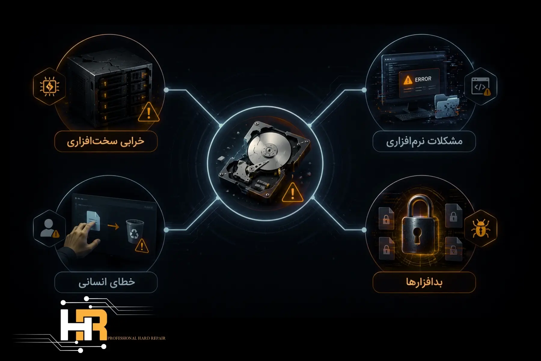 4 دلیل خرابی ماشین مجازی 
