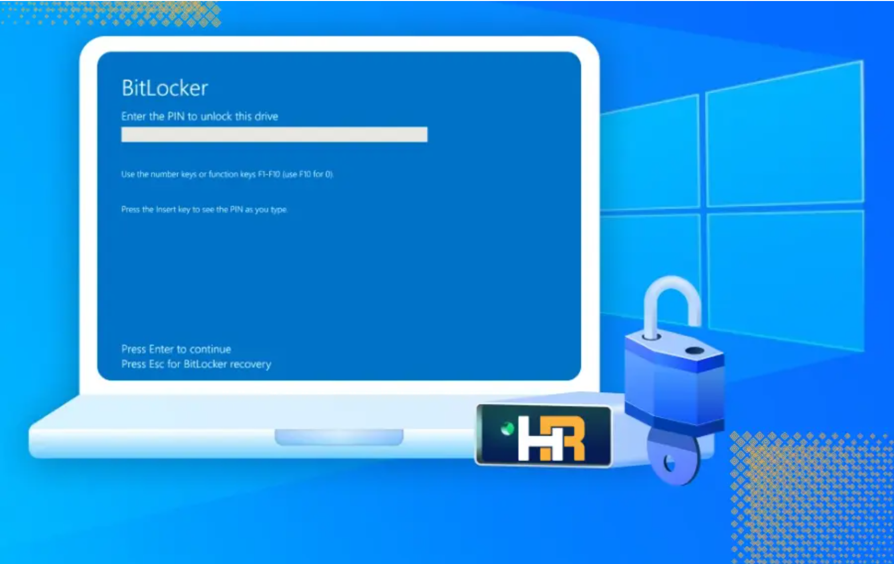 محافظت از درایو با استفاده از BITLOCKER